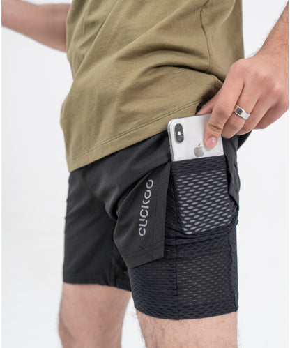 FlexTech DuoFit Shorts(2-in-1)