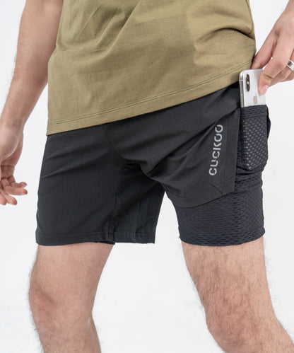 FlexTech DuoFit Shorts(2-in-1)